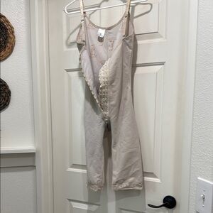 Tan Shapewear with Ruffled Details